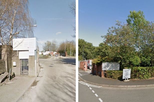 Google Maps street views of Birmingham's Castle Bromwich (left) and Sutton Coldfield (right) household recycling centres in Tameside Drive and Norris Way 