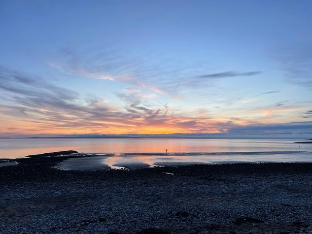 West Shore Beach sunset, Llandudno
