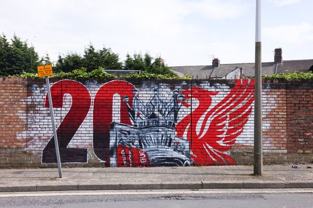 A new mural has appeared in Anfield ahead of Liverpool FC's fixture against Tottenham Hotspur on Sunday, April 27