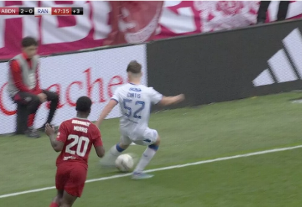 Igamane's goal is ruled out after the ball in build-up is judged to have crossed the line