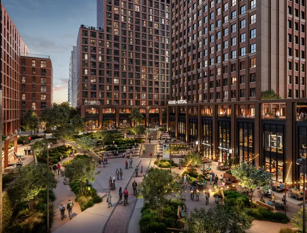 CGI of the proposed Birmingham city centre development.