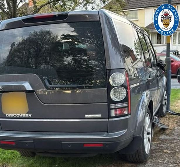 This stolen Land Rover was stopped minutes after it was stolen in Erdington 