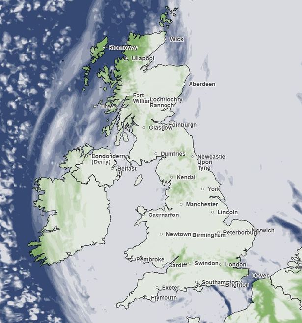 Met Office cloud map