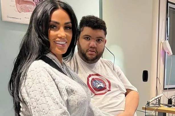 Katie Price with her eldest son Harvey