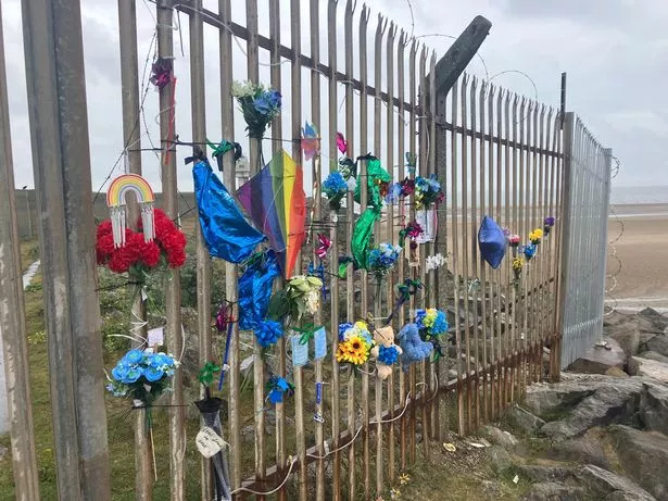 Tributes to 14-year-old Daniel Halliday on Crosby beach