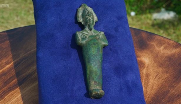 The Egyptian bronze statue was dug up in a garden in St Albans