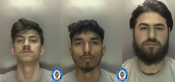 Murderers (from left to right) Ion Morar, Ian Calin and Manuel Filipache along with three teenage boys, one aged 14 and two, 15, have all been found guilty of murdering Michael Obasi, 38