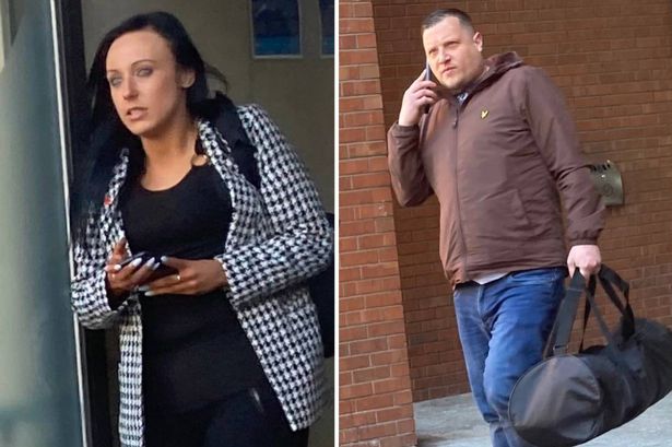Jessica Ryan and Scott Clements pictured outside Hull Crown Court