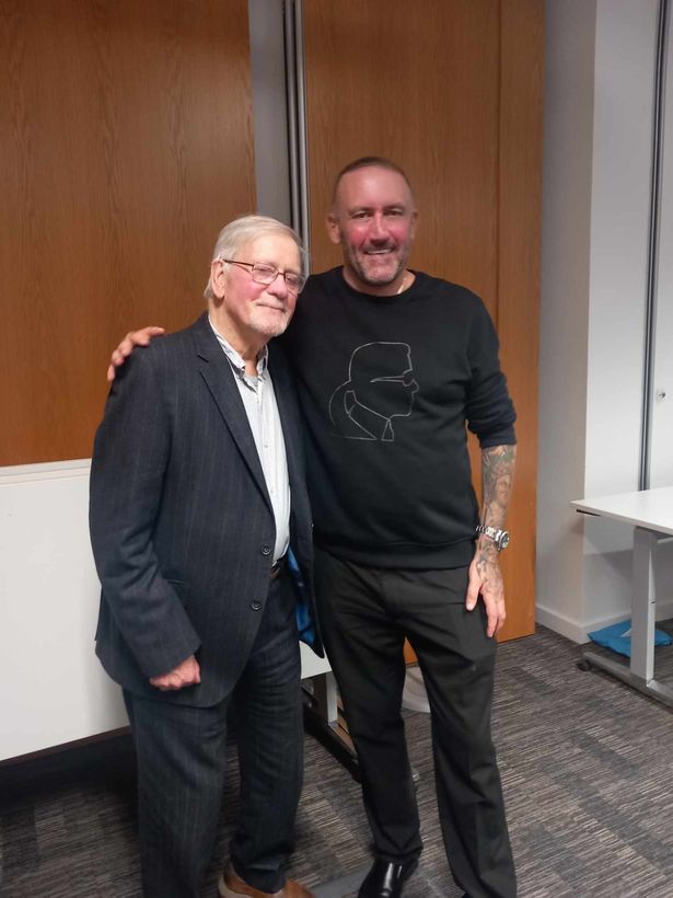 Billy Butler with event host and friend Paul Hession