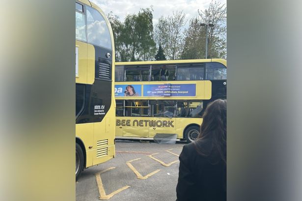 Two Bee Network buses were involved in a crash in Middleton