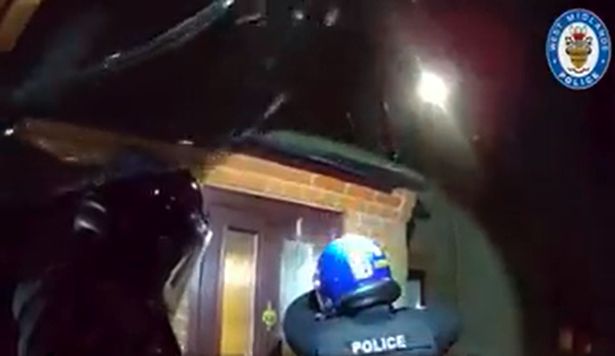 Police at a raid in Erdington amid Operation Fearless