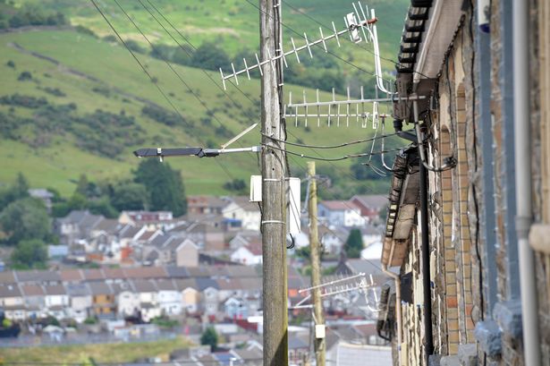 A generic view of houses in the Welsh valleys