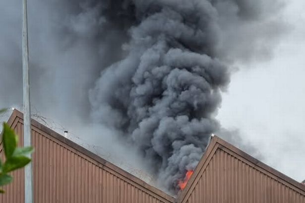 Eight fire appliances scrambled to the scene in Glasgow. 