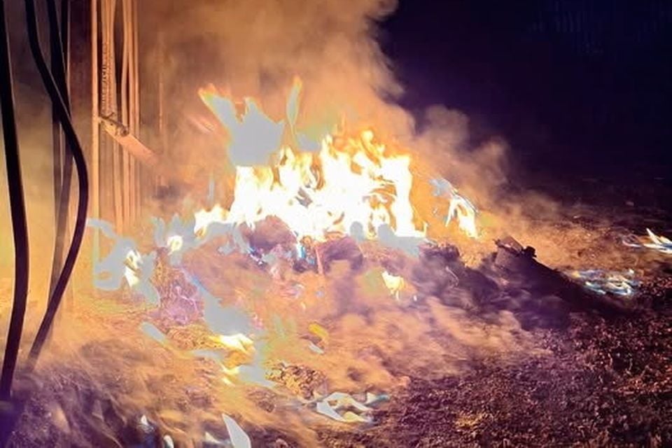 A NIFRS crew was attacked after responding to calls about a large fire in the Colin Glen Forest Park (Picture: Police West Belfast)