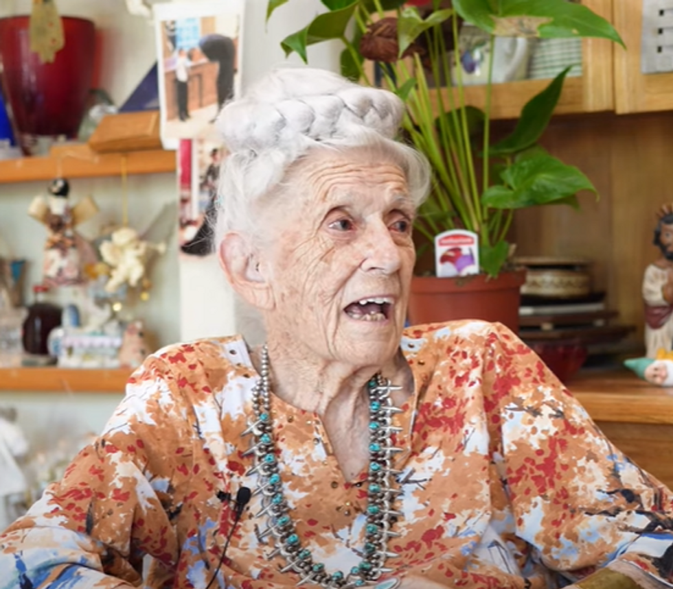 103-year-old Gladys speaking