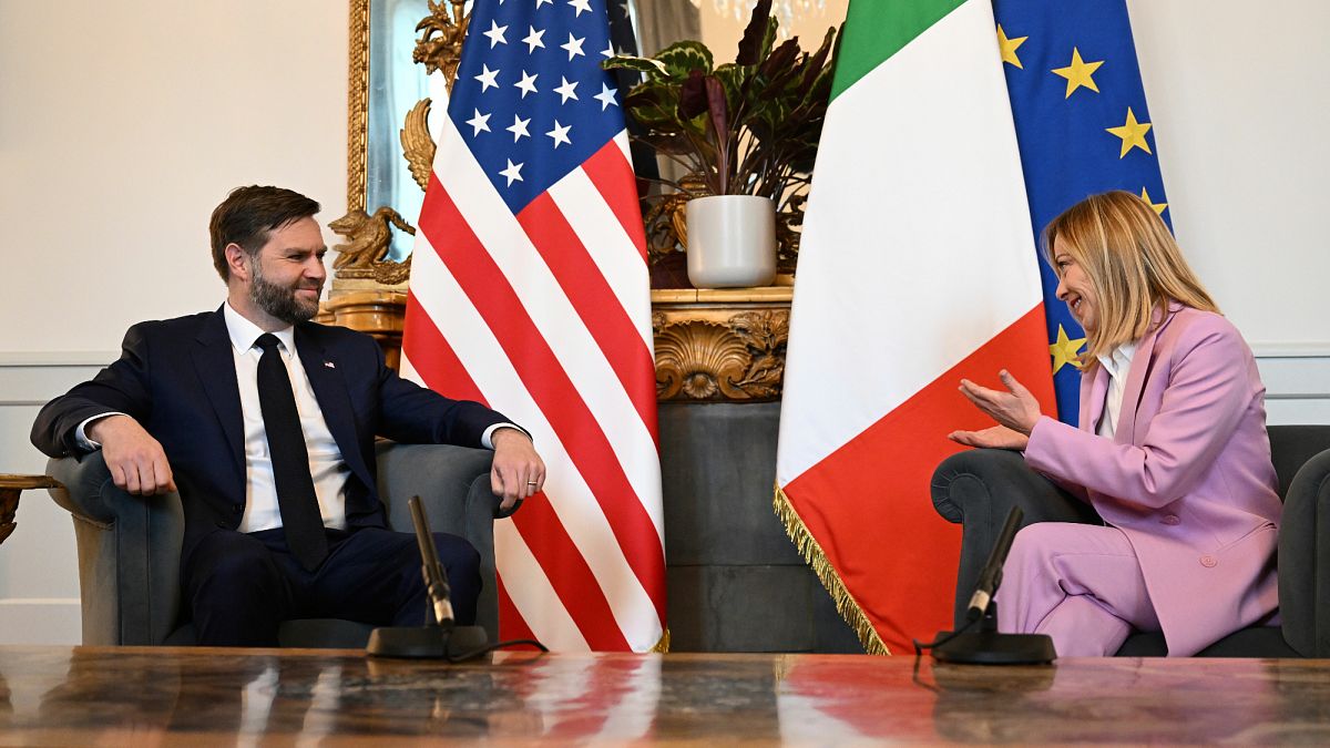 White House floats US-Europe meeting as JD Vance meets Giorgia Meloni in Rome