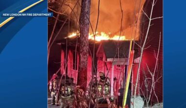 Firefighters responded to fire in New London Friday night