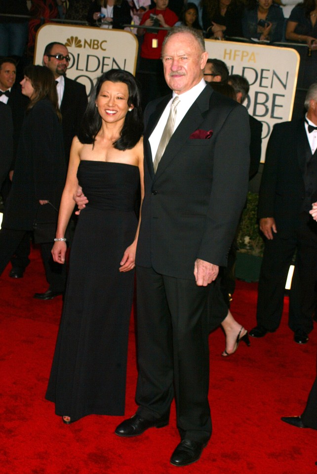 Gene Hackman and his wife Betsy Arakawa at the 60th Golden Globe Awards.