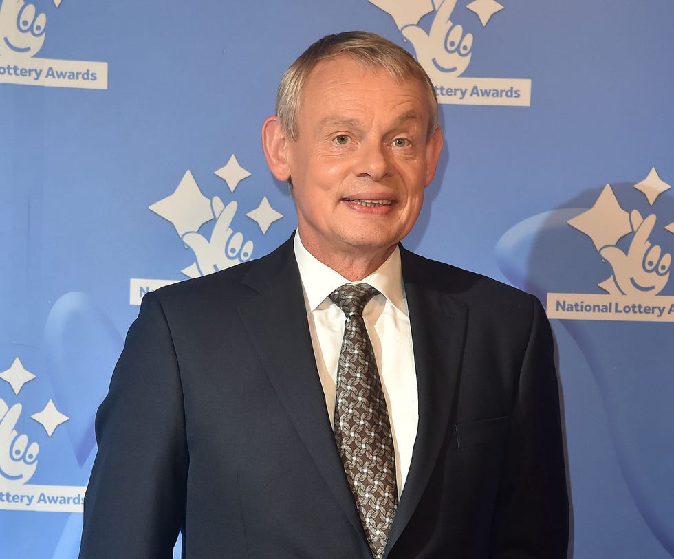 Martin Clunes arriving at The National Lottery Awards 2017