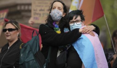 London Protest Decries Court's Transgender Ruling