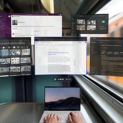 Spacetop for Windows: AR Glasses that Provide a Virtual, Private 100" Display Space