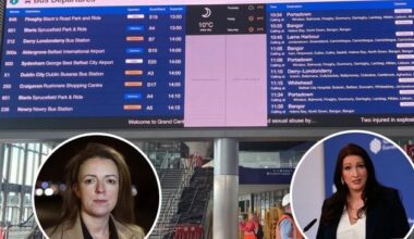 'Utterly shambolic’: DUP and Sinn Fein ministers in heated row over Irish signs at train station