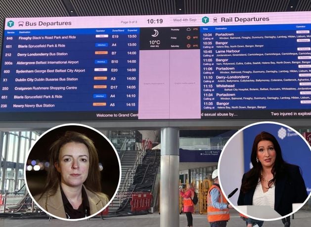 'Utterly shambolic’: DUP and Sinn Fein ministers in heated row over Irish signs at train station