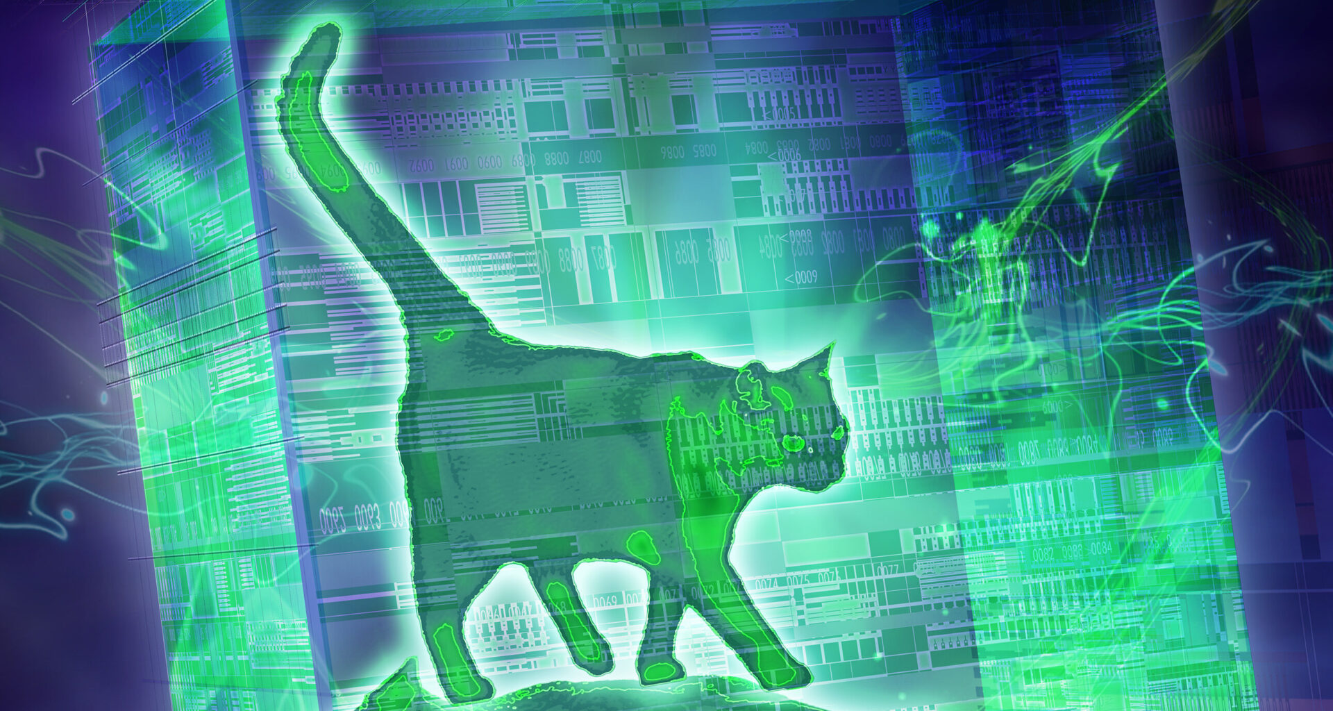 Hot Schrödinger cat states created