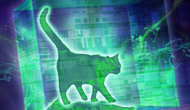 Hot Schrödinger cat states created