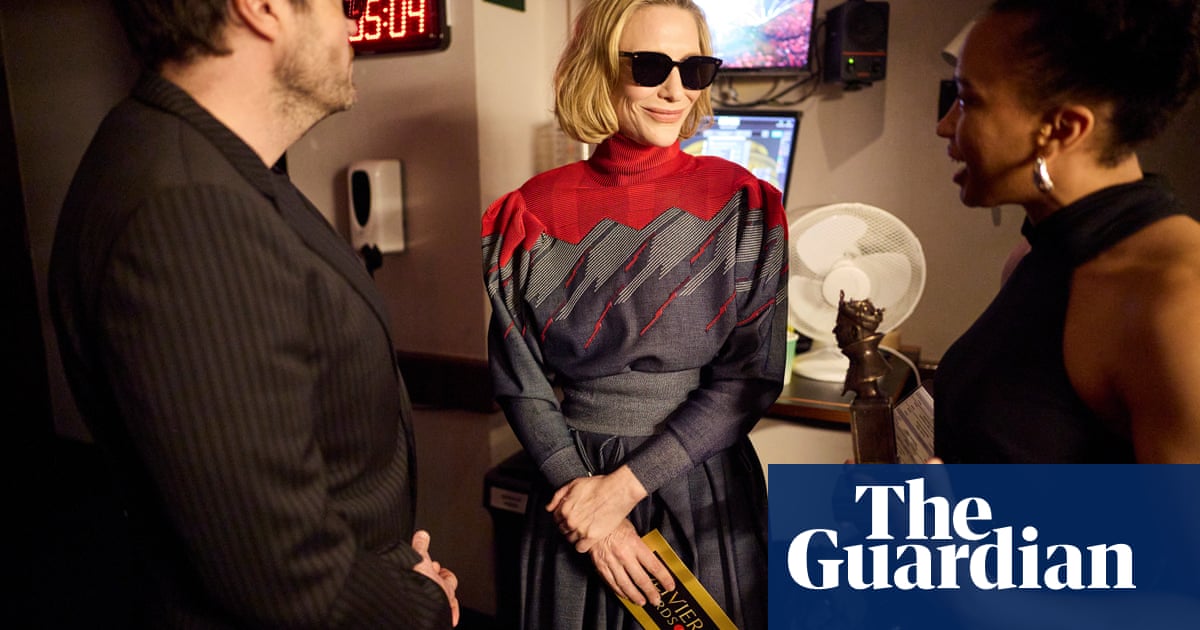 Stars so bright you gotta wear shades: backstage at the Olivier awards 2025 – in pictures | Stage