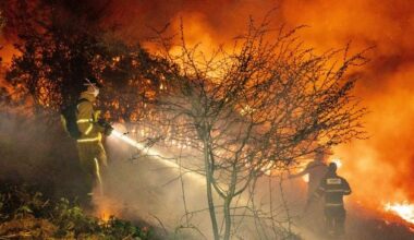 PSNI Air Support shares image of ‘devastation’ after wildfires in Mourne Mountains
