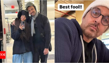 Hrithik Roshan and Saba Azad share cosy vacation photos, she hilariously calls him her 'best fool' | Hindi Movie News