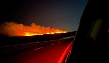 Over 30 firefighters battling blaze on Glenshane Road