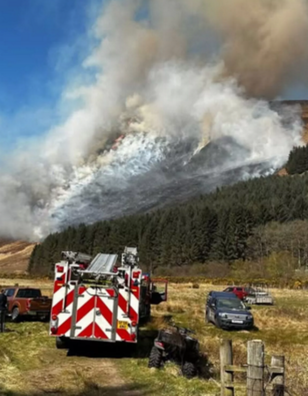 The wildfire in Arran