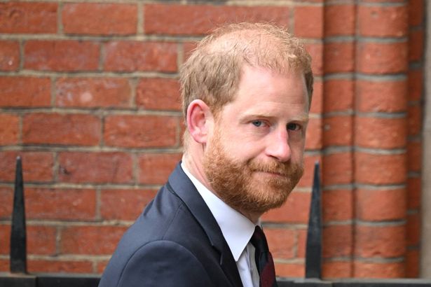Prince Harry arriving at the High Court in London on April 9