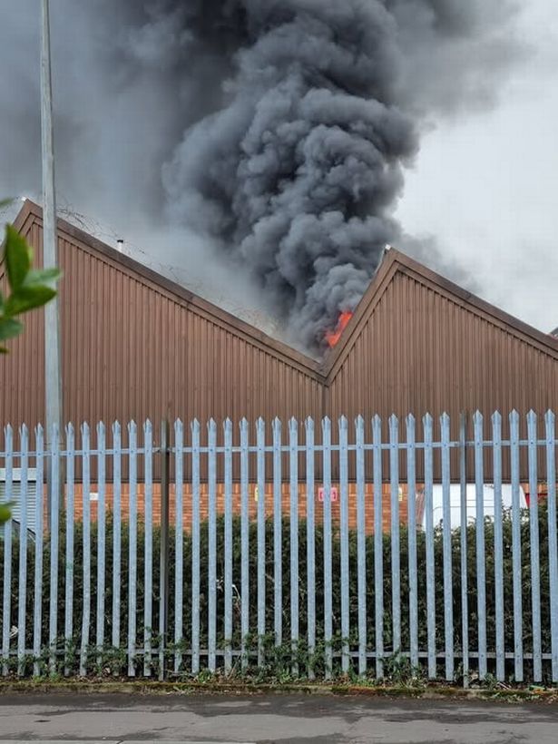 Eight fire appliances scrambled to the scene in Glasgow. 