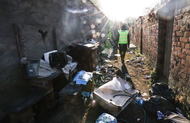 ECHO reporter out with the Sefton Council fly-tipping clearing team in Bootle