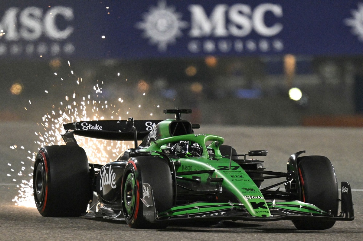 How Hulkenberg advanced to Bahrain Q2 with an illegal lap