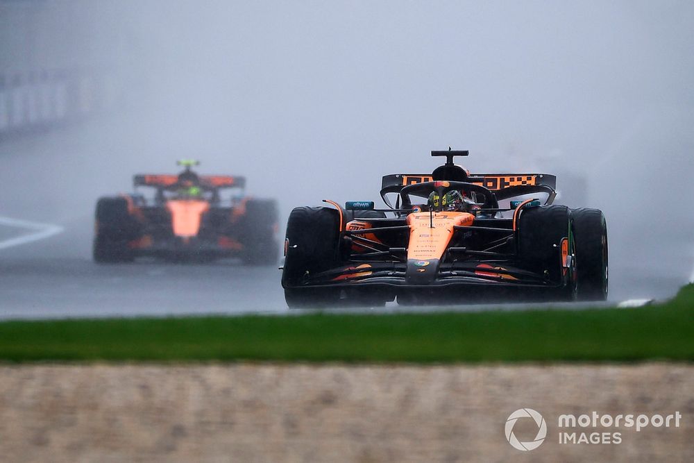 Lando Norris, McLaren, Oscar Piastri, McLaren at the Australian GP, 2025