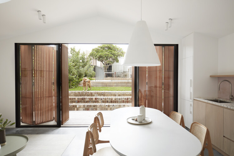 Pool House / buck&simple - Interior Photography, Wood, Lighting, Table, Chair, Glass
