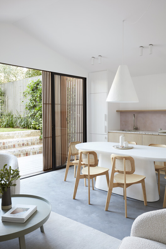 Pool House / buck&simple - Interior Photography, Dining room, Wood, Table, Chair, Lighting