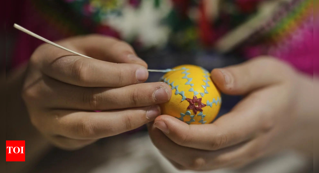 Germany's Sorbian ethnic minority celebrates Easter with egg decorating traditions | World News