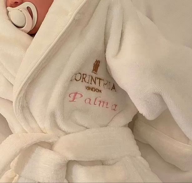 Palma Wright in a personalised robe