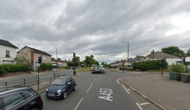 Aldridge Road near Holford Drive.