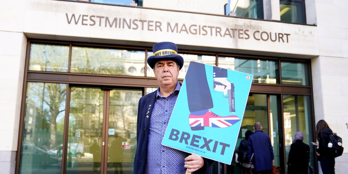 'Stop Brexit Man' cleared of flouting police ban on playing anti-Brexit and anti-Tory music outside Parliament