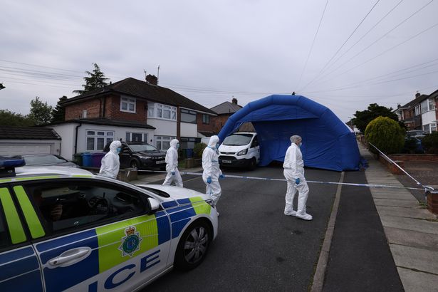 Police at the scene