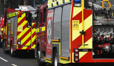 Fire engines were called