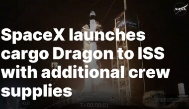 SpaceX launches cargo Dragon to ISS with additional crew supplies