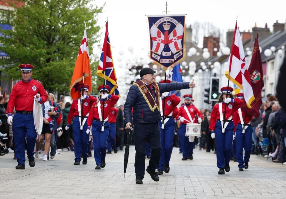 The Apprentice Boys of Derry parade made its way through the centre of Lisburn. Photo by Kelvin Boyes/Press Eye.
