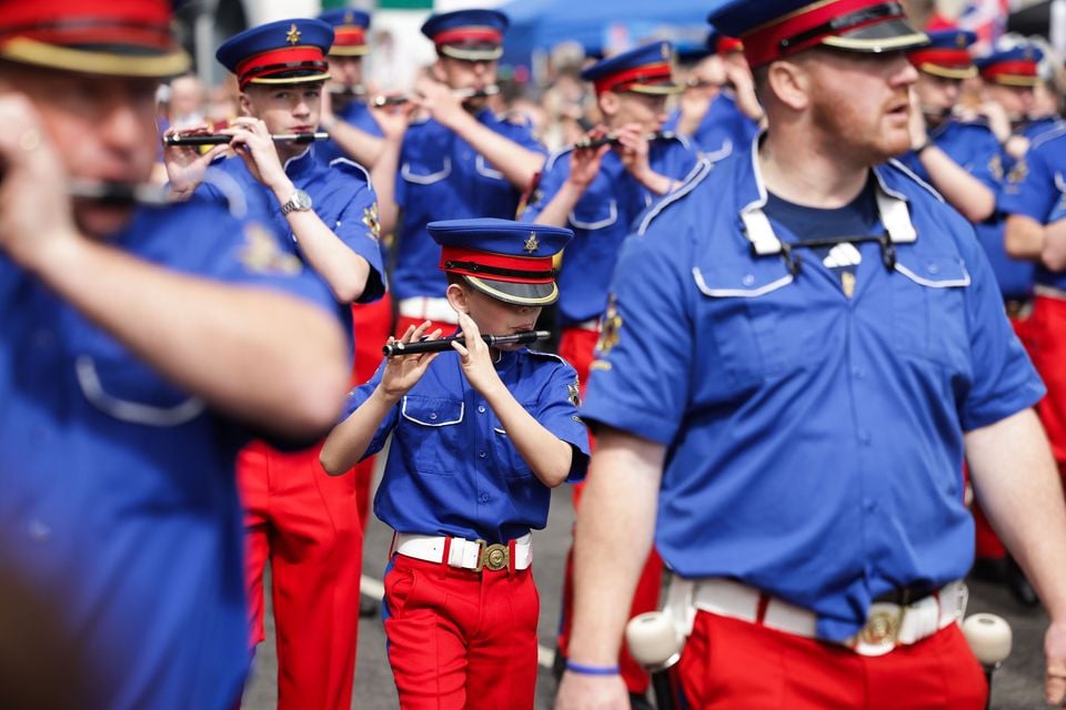 The Apprentice Boys of Derry parade made its way through the centre of Lisburn. Photo by Kelvin Boyes/Press Eye.